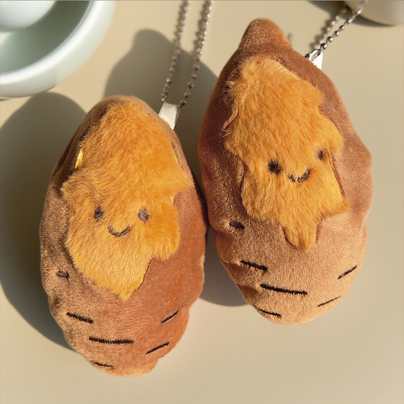 Gaming Console Keychain - Llavero de peluche de batata, suave