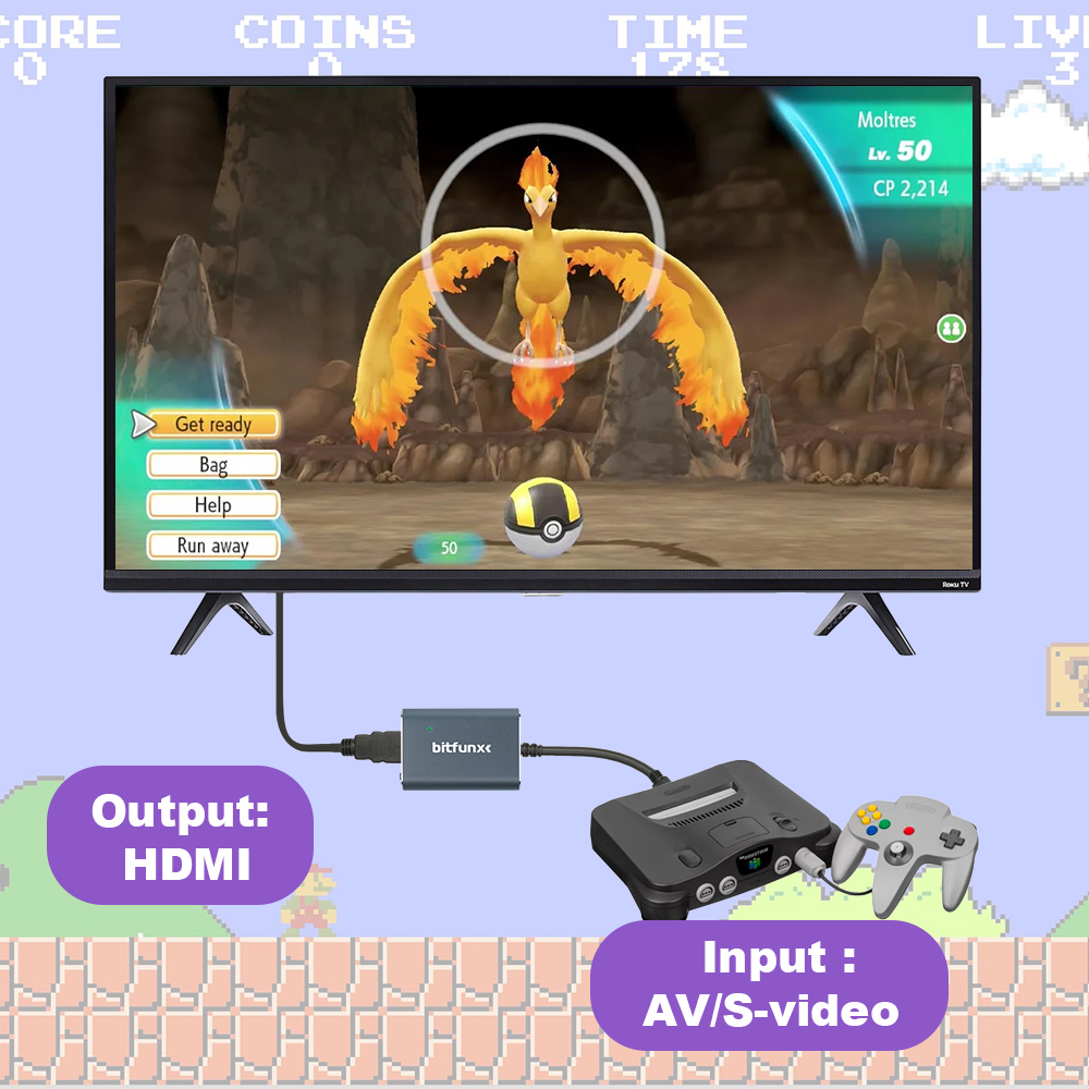 Adaptador Bitfunx 720P Svideo/ - Gaming Console In Tv reseña y precio